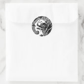 Cirkel van Nichiren sekte draak Ronde Sticker (Tas)