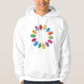 Cirkel van pennen hoodie (Voorkant)