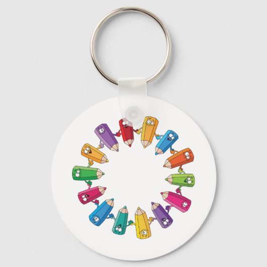 Cirkel van pennen sleutelhanger (Achterkant)