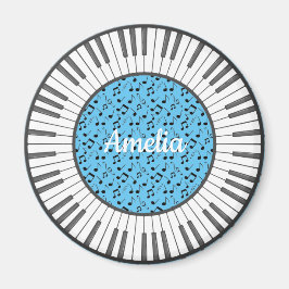 Cirkel van Piano Keys Design Magnet