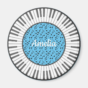 Cirkel van Piano Keys Design Magnet