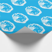 Cirkel van regenachtige draak cadeaupapier (Hoek)