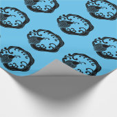 Cirkel van regenachtige draak cadeaupapier (Hoek)