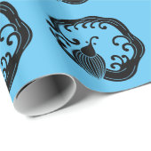 Cirkel van regenachtige draak cadeaupapier (Rol Hoek)