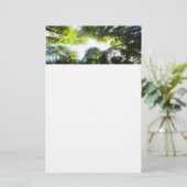 Cirkel van roodbaarzen in het nationale park Redwo Briefpapier (Staand voorkant)