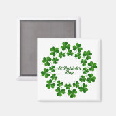Cirkel van shamrocks Magnet (Voorkant / Achterkant)