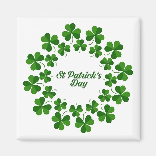 Cirkel van shamrocks Magnet (Voorkant)