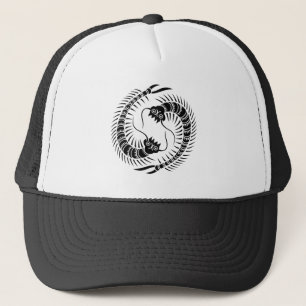 Cirkel van tegenovergestelde duizendpoten trucker pet