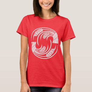 Cirkel van twee planten van kop tot staart t-shirt