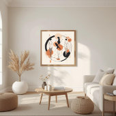 Cirkel van Verbinding | Modern Vrouwelijk Abstract Poster
