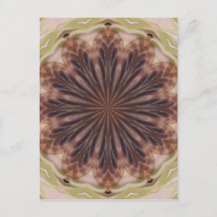 Cirkel van veren briefkaart