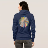 Cirkel van veren hoodie (Achterkant volledig)