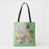 Cirkel van veren tote bag (Voorkant)