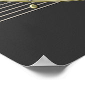 Cirkel van vijf deco Gold 2 Wall Poster (donker) (Hoek)