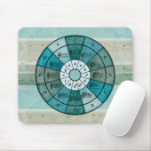 Cirkel van vijf ontwerpen voor muzikanten muismat (Met muis)