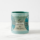 Cirkel van vijfde musici cadeau mok (Center)