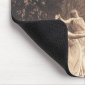 Cirkel van Vintage vrouwen die dansen Muismat (Hoek)