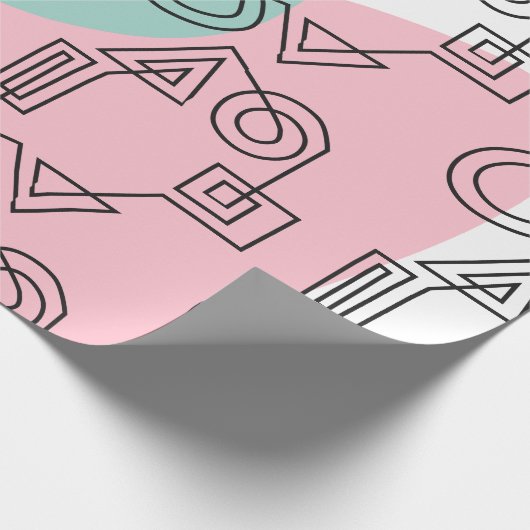 Cirkel van vormen cadeaupapier (Hoek)