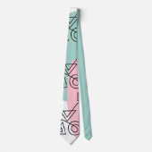 Cirkel van vormen stropdas (Voorkant)