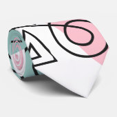 Cirkel van vormen stropdas (Opgerold)