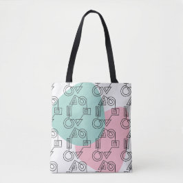Cirkel van vormen tote bag