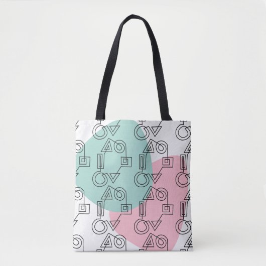 Cirkel van vormen tote bag (Voorkant)