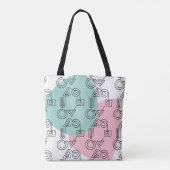 Cirkel van vormen tote bag (Achterkant)