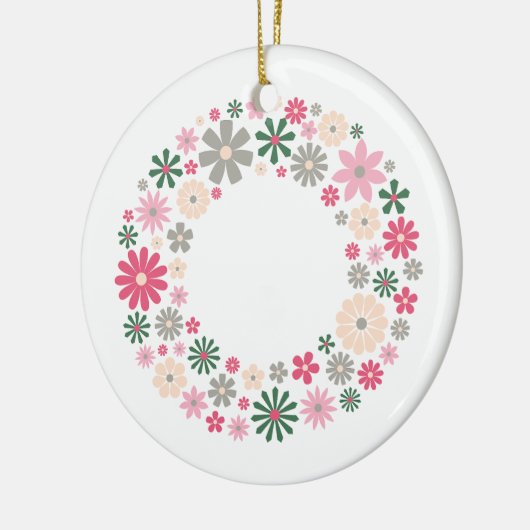 Cirkel van vreugde (fusie) keramisch ornament (Links)