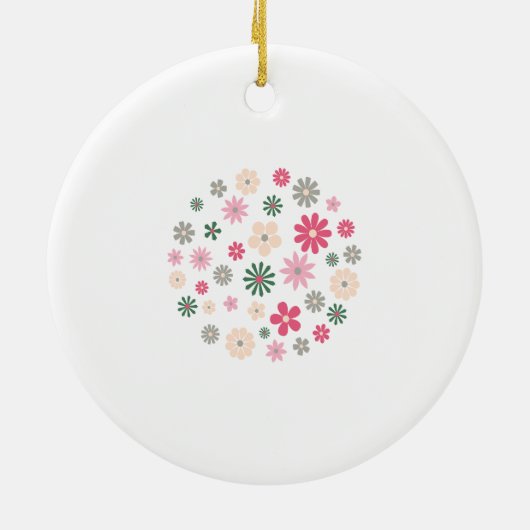 Cirkel van vreugde (fusie) keramisch ornament (Achterkant)