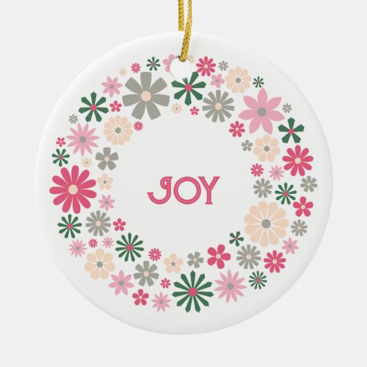 Cirkel van vreugde (fusie) keramisch ornament (Voorkant)