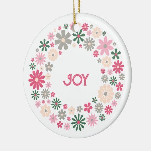 Cirkel van vreugde (fusie) keramisch ornament (Links)