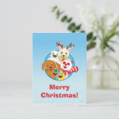 Cirkel van vrienden feestdagenkaart (Staand voorkant)