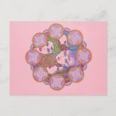 Cirkel van vrouwelijke genade briefkaart (Voorkant)