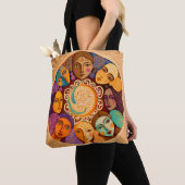 Cirkel van vrouwen tote bag (Dichtbij)