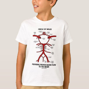 Cirkel van Willis die zorgt voor een goede bloeddo T-shirt