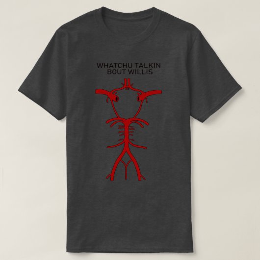 Cirkel van Willis Joke Brain Cardioloog Doctor Nu T-shirt (Design voorkant)