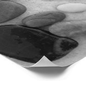 Cirkel van zwart, grijs en wit poster (Hoek)