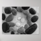 Cirkel van zwart, grijs en wit poster (Voorkant)