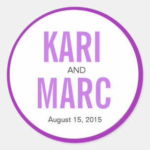 Cirkel velg omtrek voorkeursticker   PAARSE Ronde Sticker