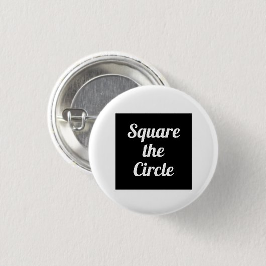 Cirkel Vierkant Knop Ronde Button 3,2 Cm (Voorkant /achterkant)
