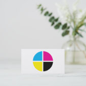 cirkel visitekaartje (Staand voorkant)