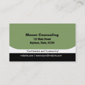 Cirkel Visitekaartje/Groen Visitekaartje (Achterkant)