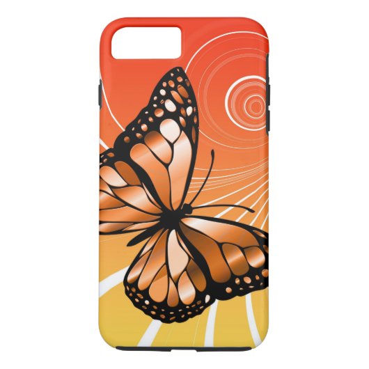 Cirkel Vlinder Ontwerp Case-Mate iPhone Case (Achterkant)