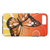 Cirkel Vlinder Ontwerp Case-Mate iPhone Case (Achterkant (Horizontaal))
