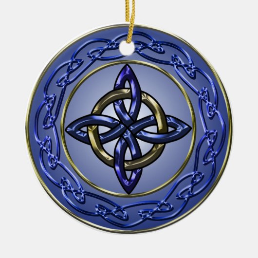 Cirkel voor versiering van de Eternity Knot-struct Keramisch Ornament (Voorkant)