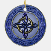 Cirkel voor versiering van de Eternity Knot-struct Keramisch Ornament (Achterkant)