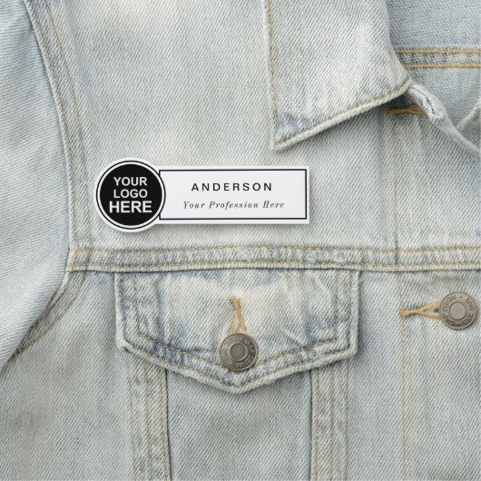 Cirkel Vormde Aangepast Personeel Bedrijfs van de  Naamplaatje (In situ)