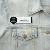 Cirkel Vormde Aangepast Personeel Bedrijfs van de Naamplaatje (In situ)