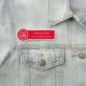 Cirkel Vormde Aangepast Personeel Bedrijfs van de Naamplaatje (In situ)