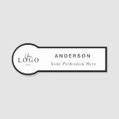 Cirkel Vormde Aangepast Personeel Bedrijfs van de  Naamplaatje (Voorkant)